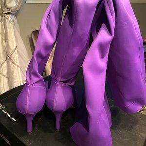 INC International Concepts overtheknee purple boot